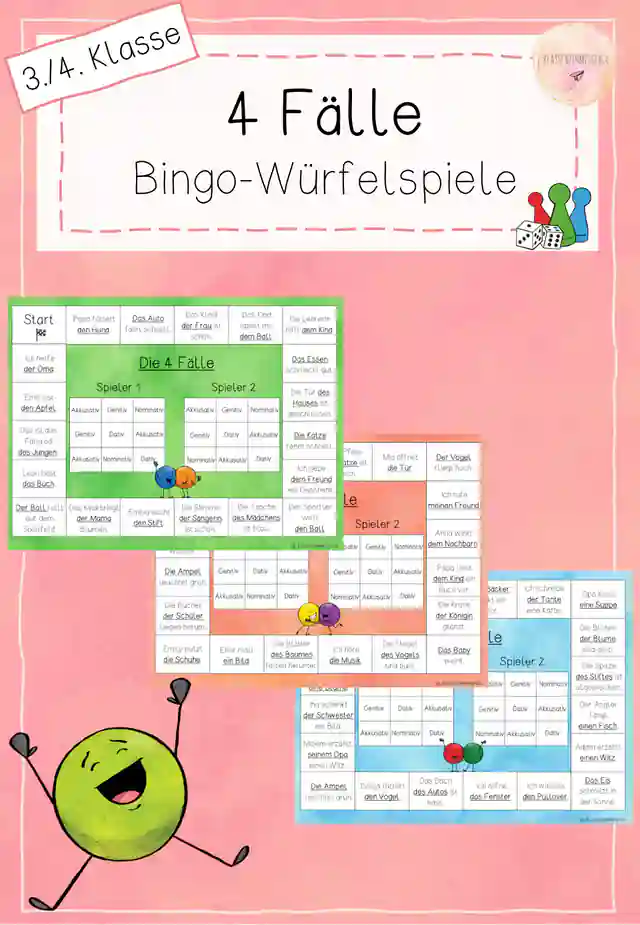 Die 4 Fälle - Würfelspiel/Freiarbeitsmaterial