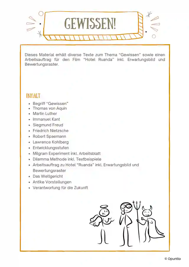Vorstellungen des Gewissen
