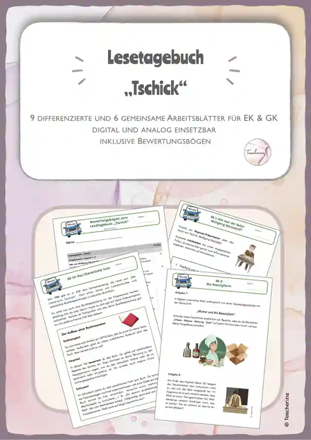 Tschick - Differenziertes Lesetagebuch 