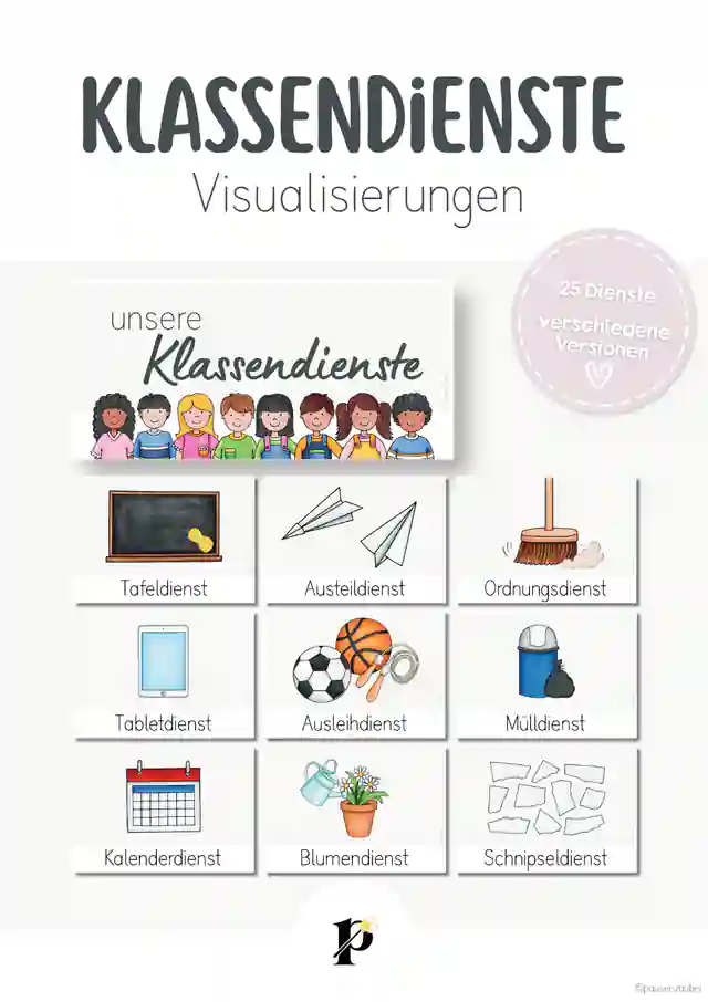 Klassendienste - Visualisierungen für die Grundschule