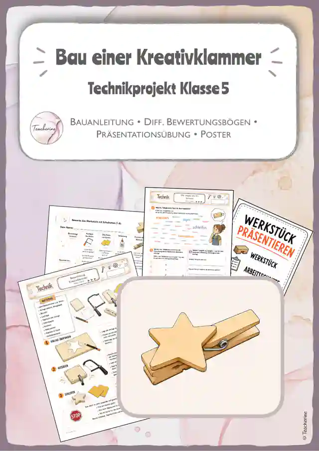 Bauanleitung: Kreativklammer - Technikprojekt Kl. 5
