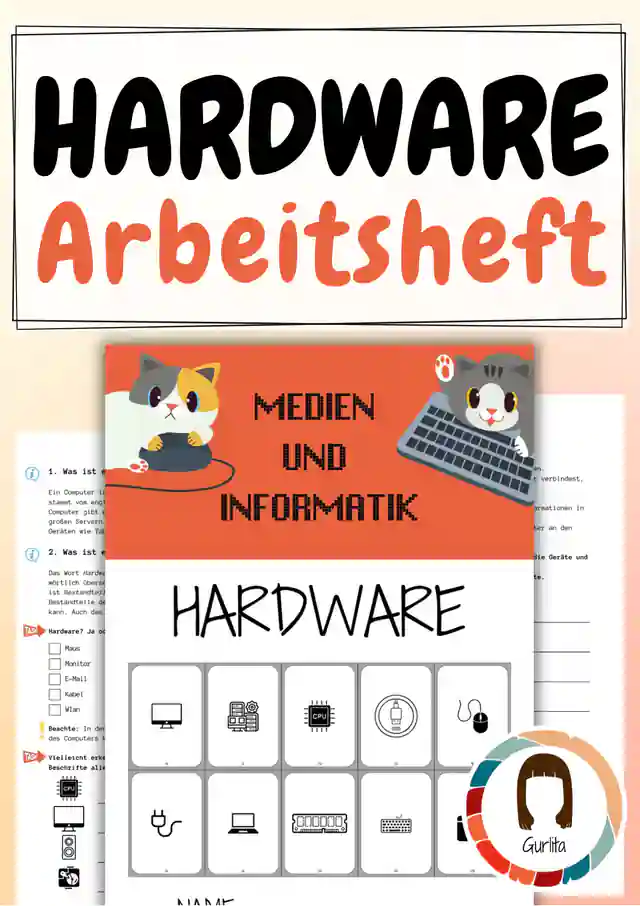 Bestandteile des Computers - Hardware - Arbeitsheft mit Lösungen