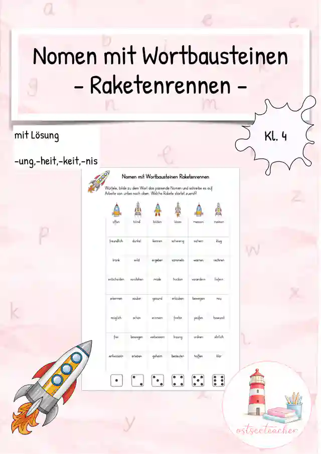 Nomen mit -ung, -heit, -keit, -nis Spiel (Kl. 3/4)