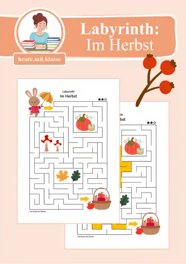 Labyrinth: Im Herbst (1. & 2. Klasse)