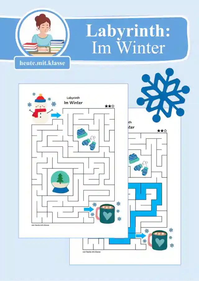 Labyrinth: Im Winter (1. & 2. Klasse)