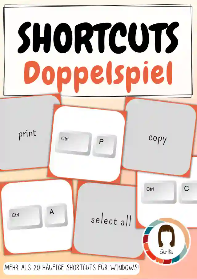 Shortcuts Kurzbefehle Spiel (Doppelspiel) | Informatik Windows