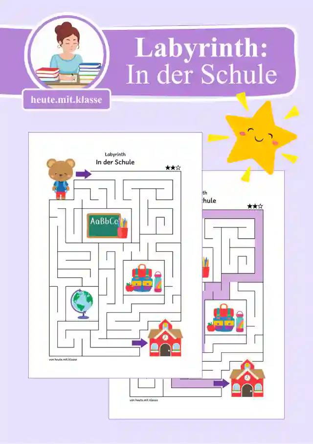 Labyrinth: In der Schule (1. & 2. Klasse)