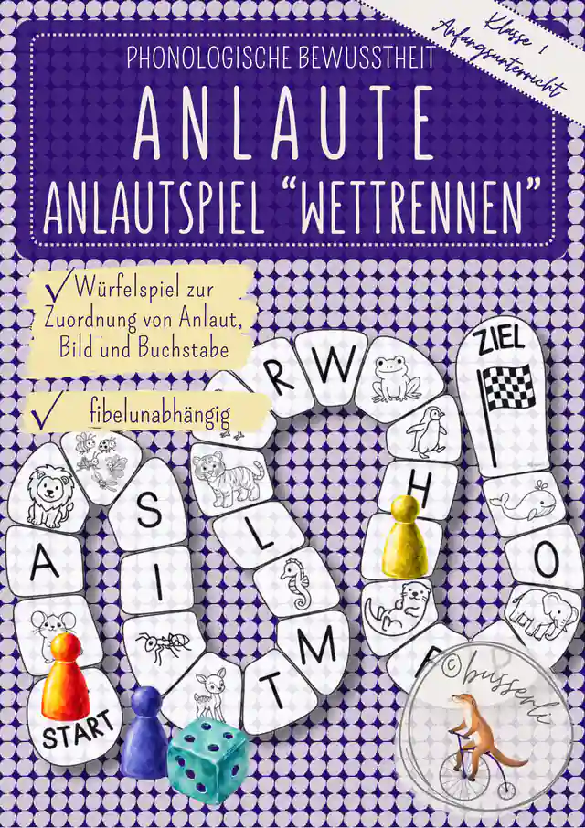 Anlaute erkennen & Buchstaben zuordnen | Lernspiel Vorschule & Klasse 1