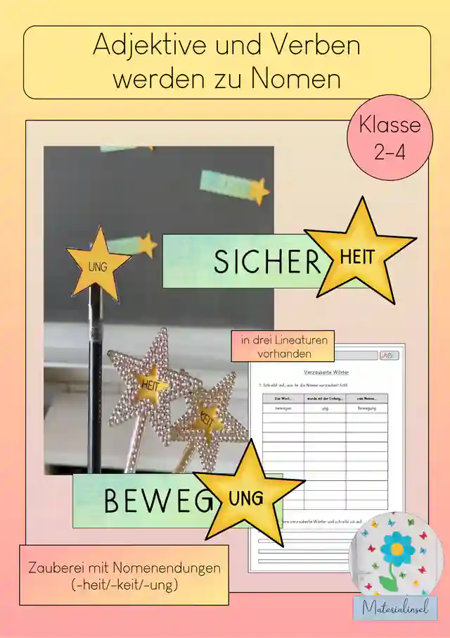 Wir verwandeln Adjektive und Verben in Nomen - Nomenendungen 