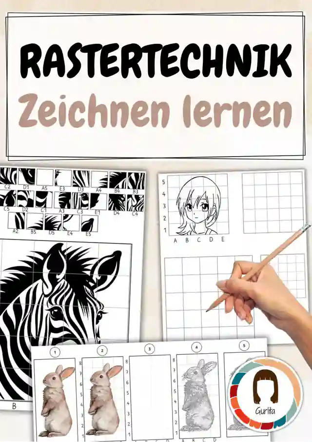 Rastertechnik - Zeichnen lernen - Unterrichtseinheit