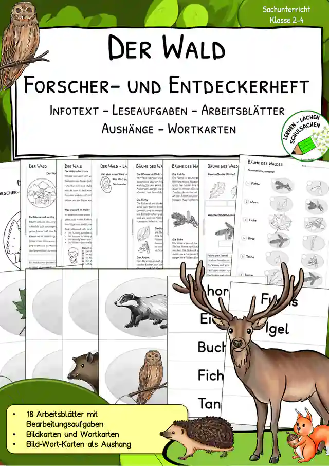 Der Wald – Forscher- und Entdeckerheft | Klasse 2–4