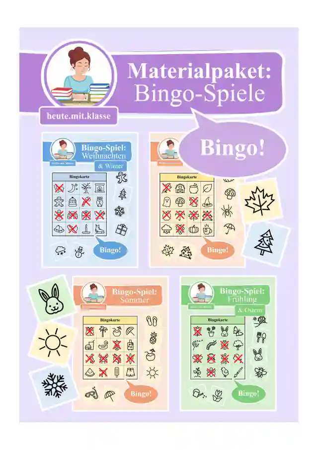 Materialpaket: Bingo Spiele "Rund ums Jahr!"