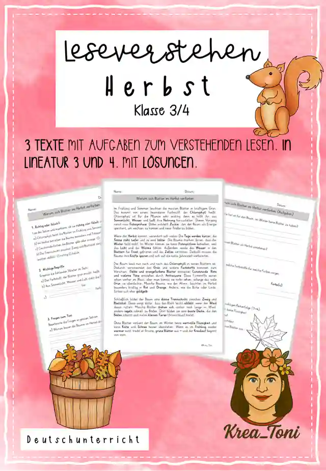 Leseverstehen Herbst (Klasse 3/4)