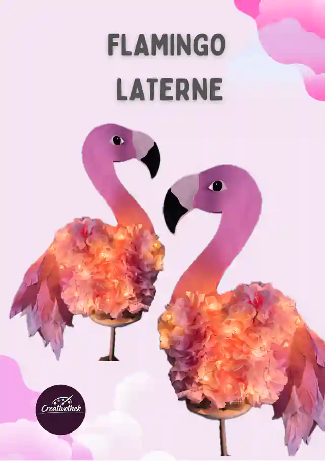 Flamingo Laterne/Sankt Martin/Laternenfest/Lichterfest