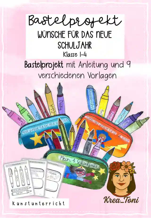 Bastelprojekt Wünsche für das neue Schuljahr, Klasse 1-4