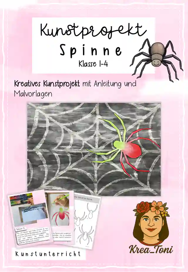 Kunstprojekt Spinne, Klasse 1-4