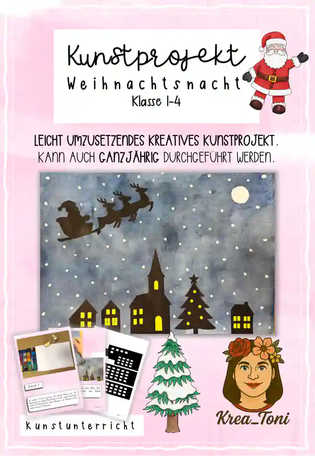 Kunstprojekt Weihnachtsnacht, Klasse 1-4