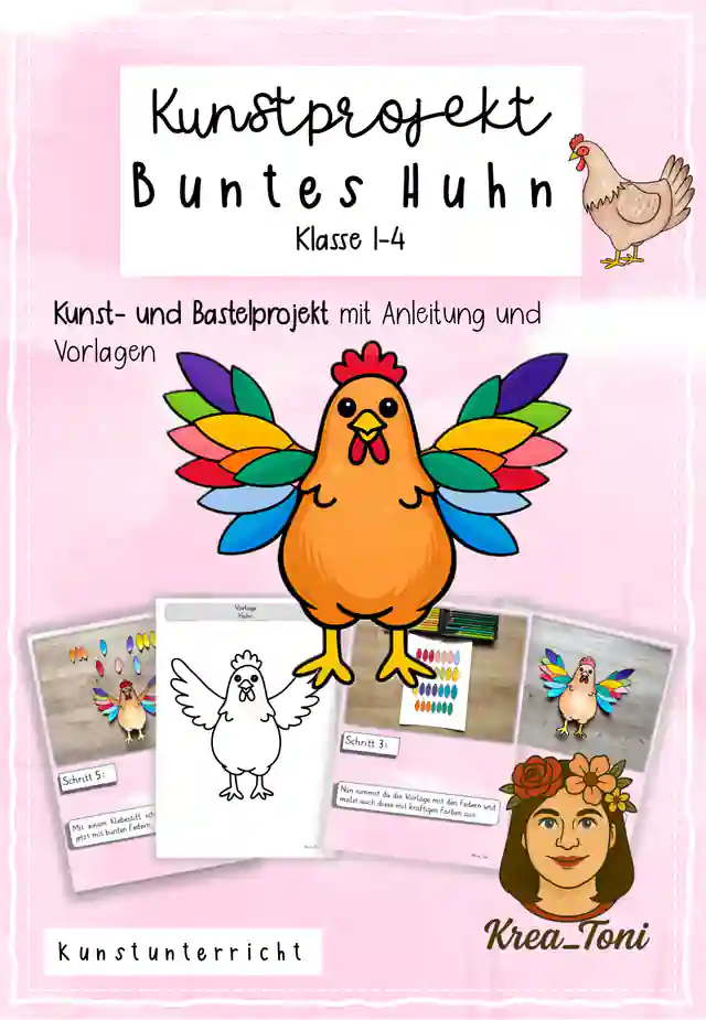 Kunstprojekt Buntes Huhn, Klasse 1-4