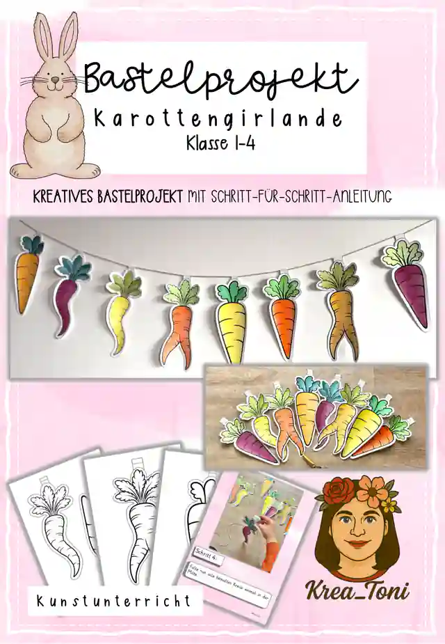 Bastelprojekt Karottengirlande, Klasse 1-4