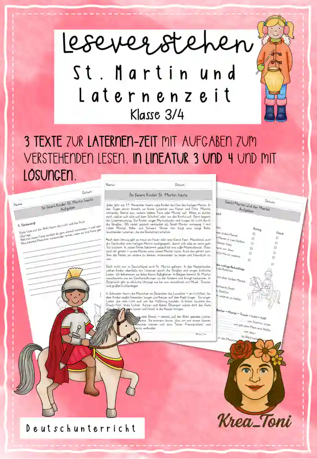 Leseverstehen St. Martin & Laternenzeit, Klasse 3/4