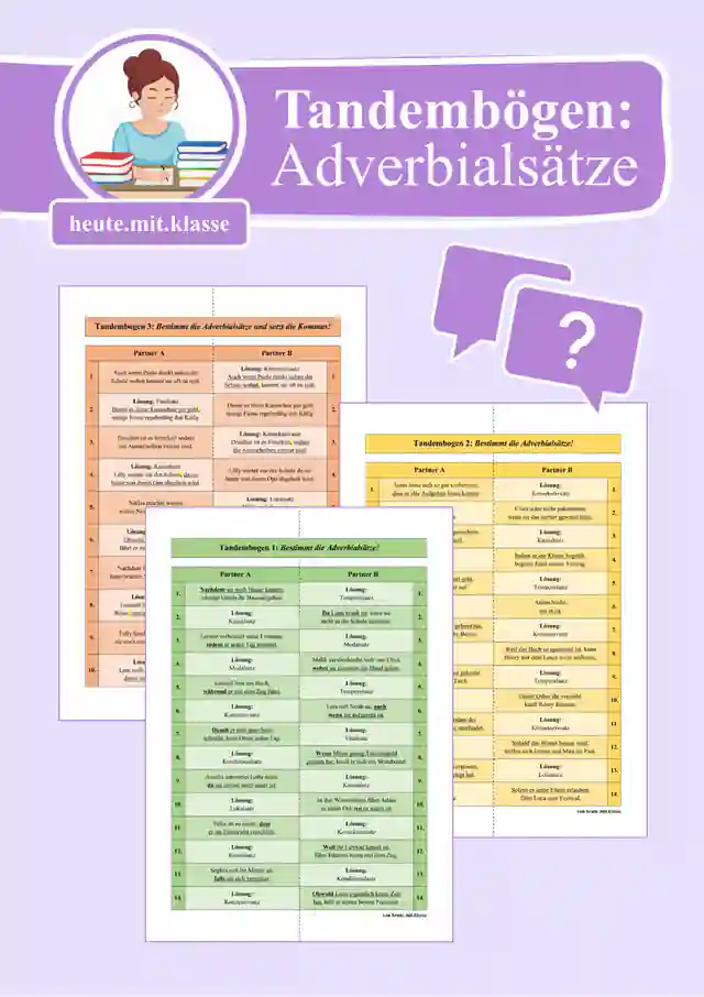 Tandembögen: Adverbialsätze & Kommasetzung