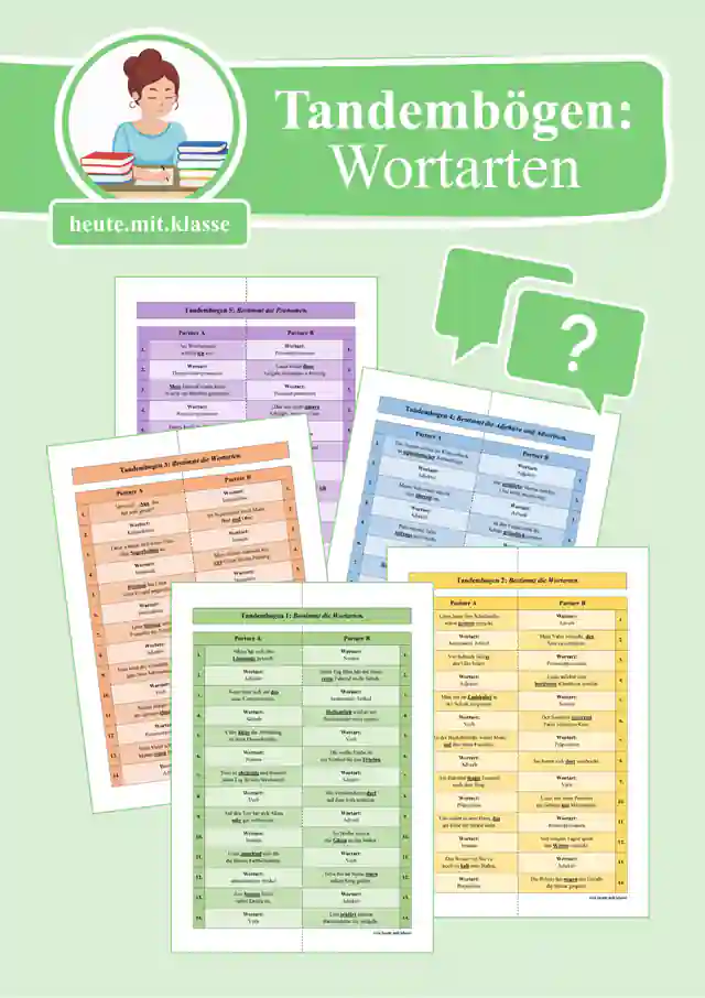 Tandembögen: Wortarten bestimmen
