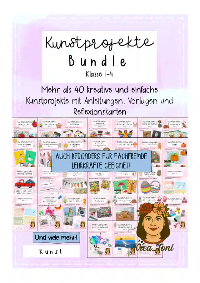 Megapaket Kunstprojekte Grundschule, Klasse 1-4