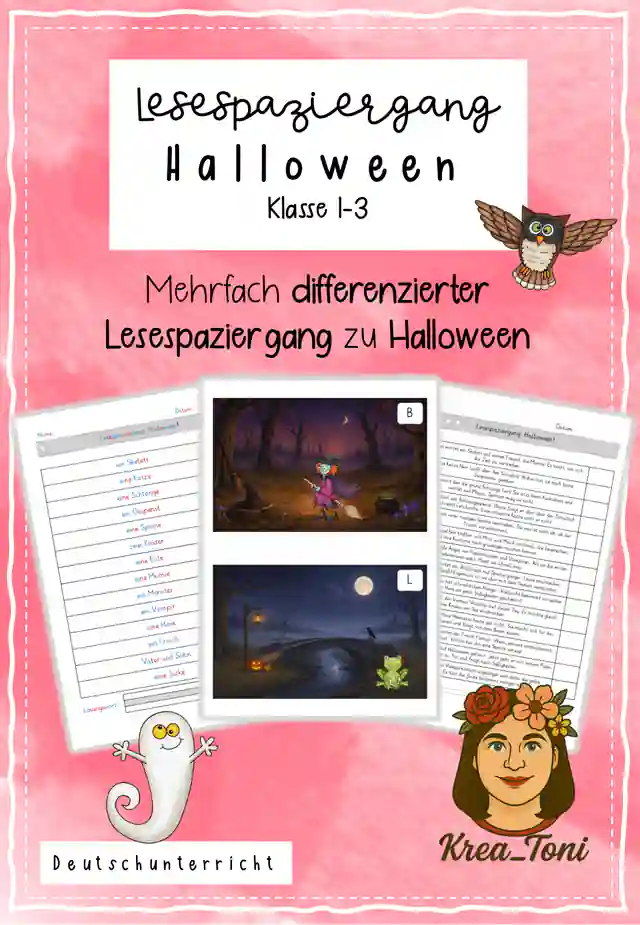 Lesespaziergang Halloween, Klasse 1-3