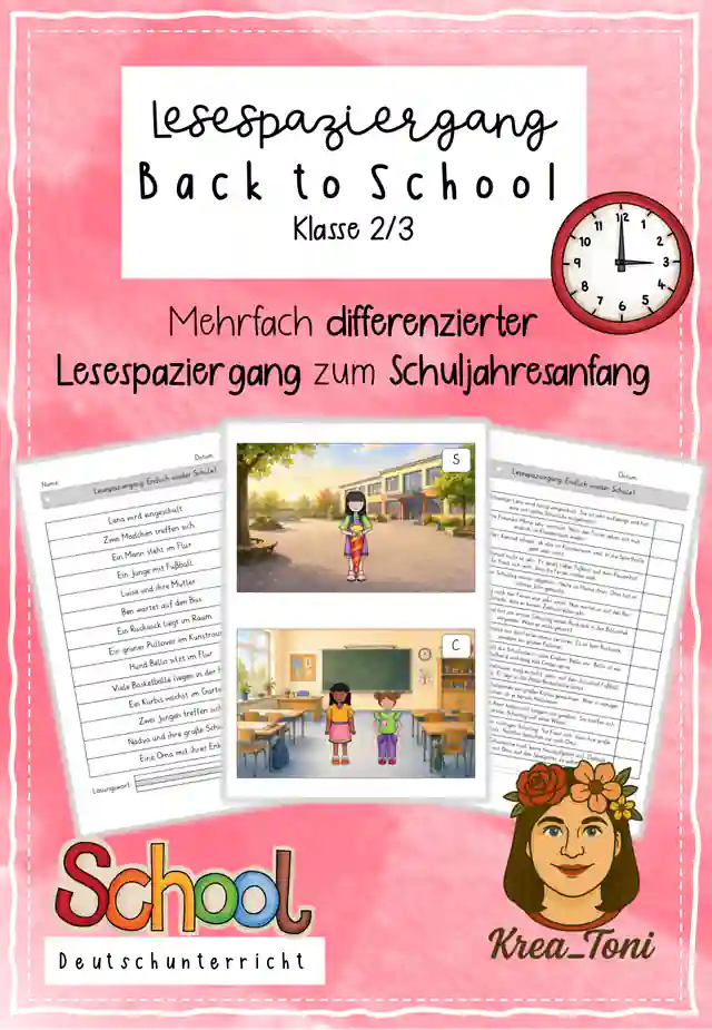 Lesespaziergang Back to School, Klasse 2/3