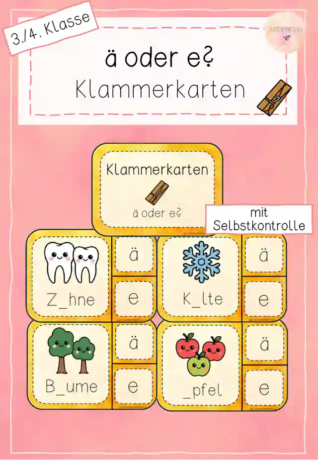 Klammerkarten - ä oder e - Rechtschreibung