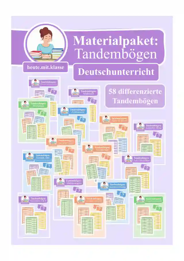 Wachsendes Materialpaket: Tandembögen für den Deutschunterricht
