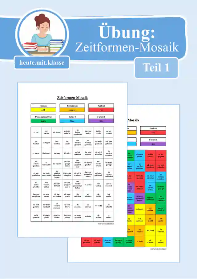 Übung: Zeitformen-Mosaik (Teil 1)