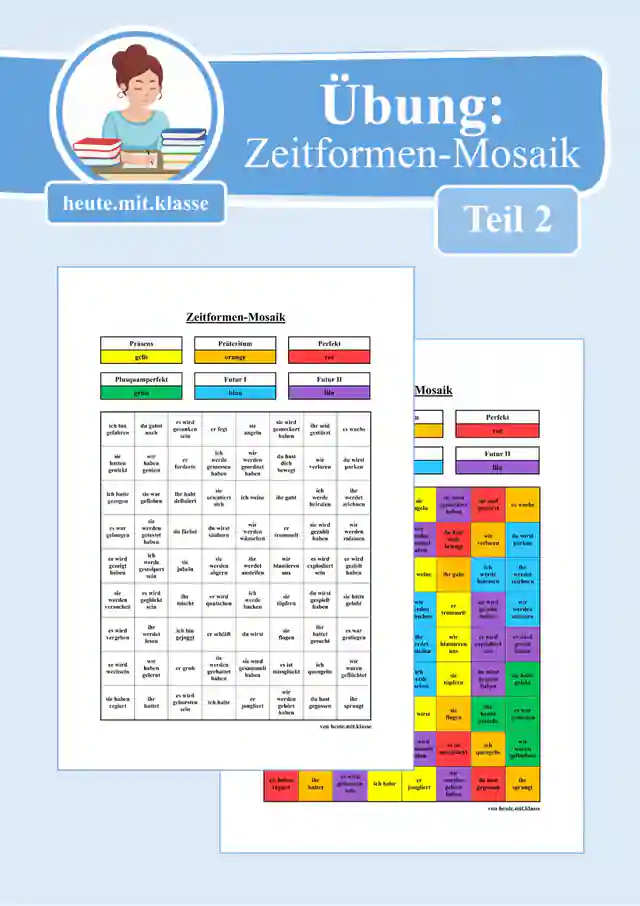 Übung: Zeitformen-Mosaik (Teil 2)
