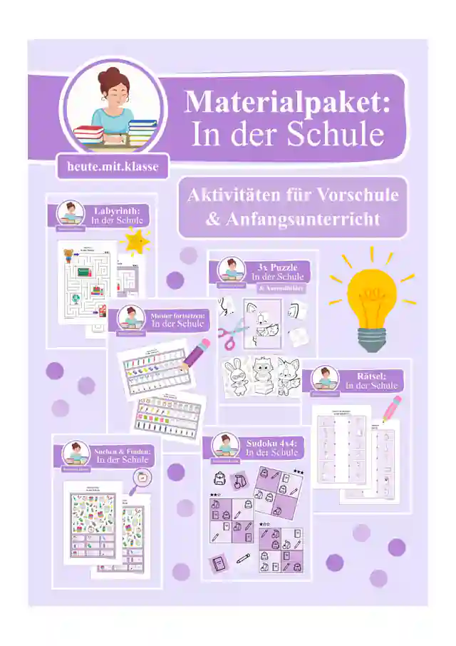 Wachsendes Materialpaket: Aktivitäten für Vorschule & Anfangsunterricht