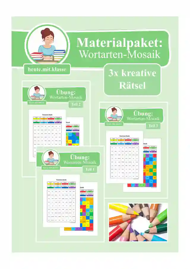 Materialpaket: Wortarten-Mosaik