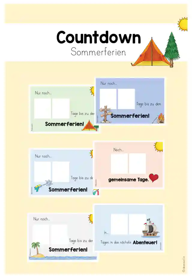 Countdown Sommerferien (+ Abschied 4. Klasse)