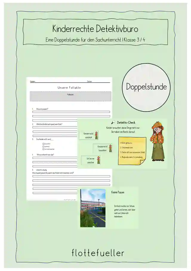 Kinderrechte-Detektivbüro – Doppelstunde Kinderrechte