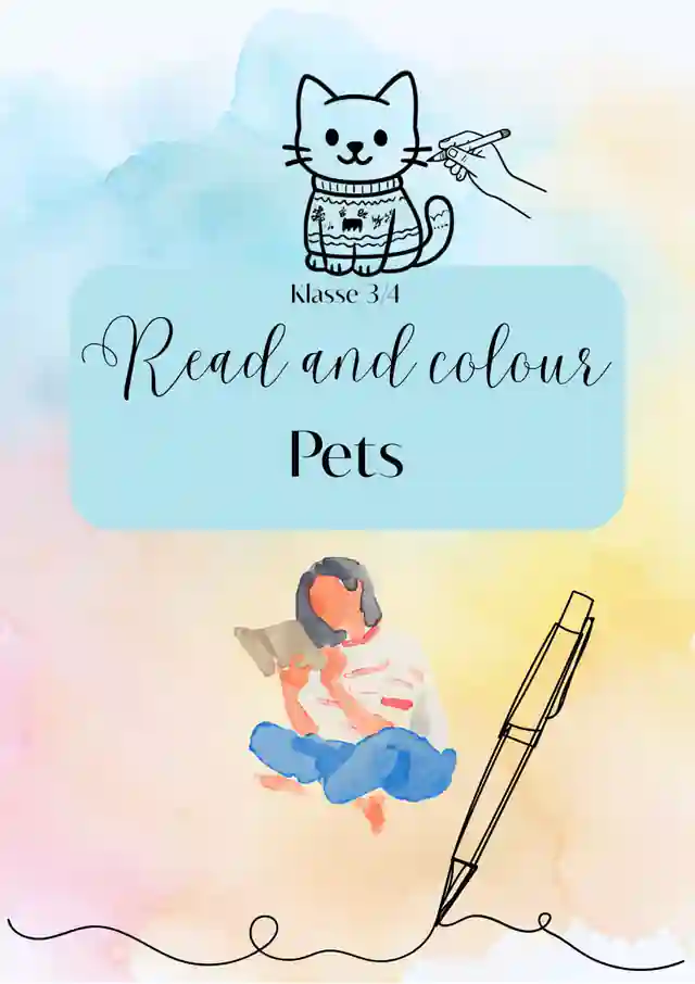 Read & Colour: Pets | Englisch Klasse 3/4