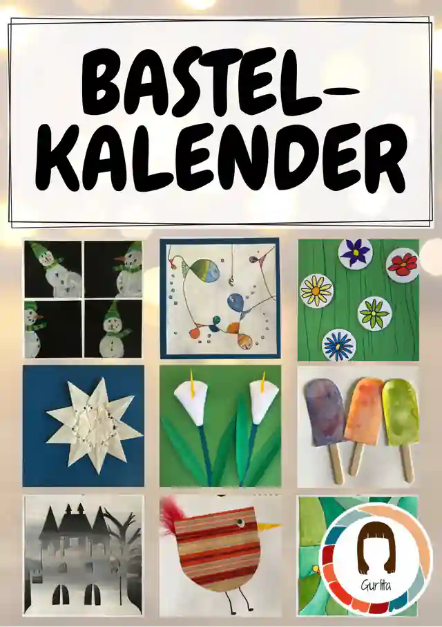 Kunst Jahresprojekt Kalender 2027 | Bastelvorlage und Anleitungen