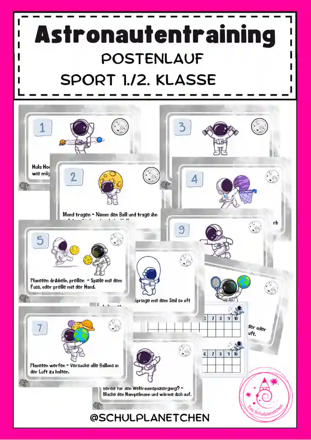 Astronautentraining - Postenlauf Sport 1./2. Klasse
