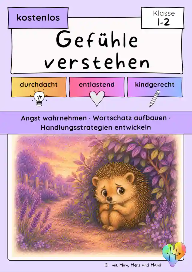 Angst verstehen Klasse 1–2 | Gefühle & soziales Lernen · Freebie
