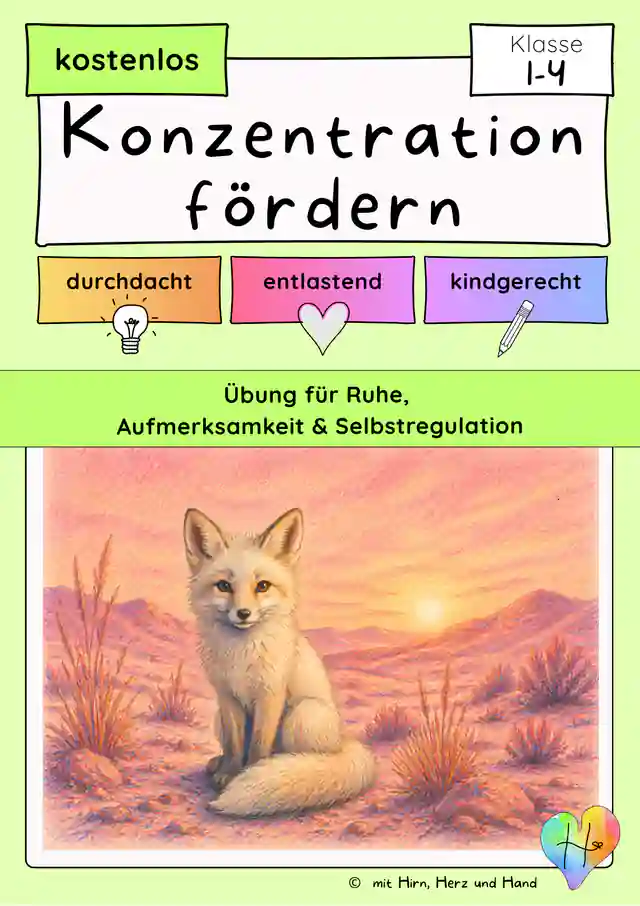 Bewegung und Entspannung Klasse 1–4 | Konzentration fördern · Freebie