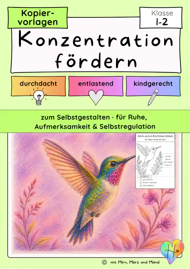 Bewegung und Entspannung Klasse 1–2 | Kopiervorlagen für Bewegungspausen & Konzentration
