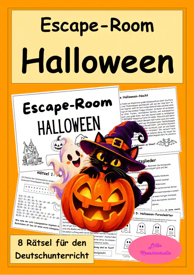 Escape-Room Halloween – 8 spannende Rätsel für den Deutschunterricht