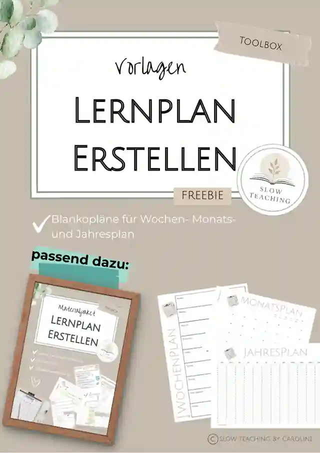 Freebie Lernplan erstellen