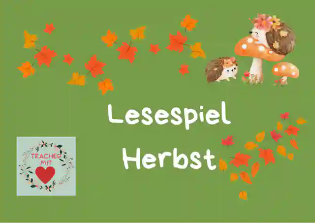 Lesespiel Herbst ab Ende Klasse 1