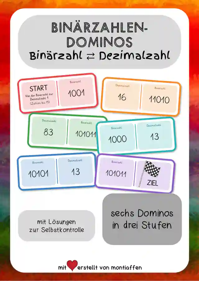Binärzahlen-Dominos