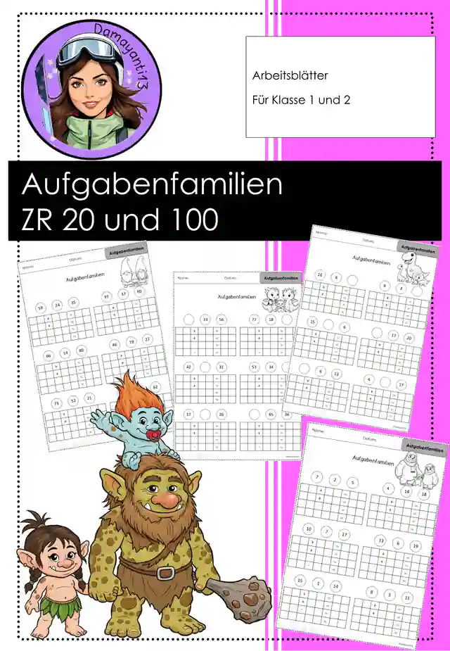 Aufgabenfamilien bis 100 Grundschule Klasse 2