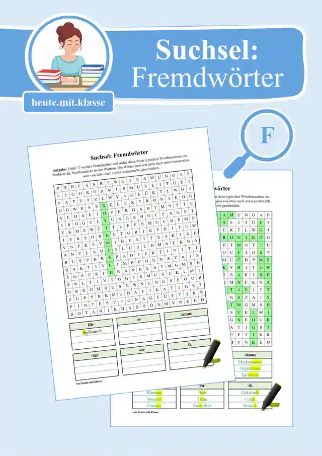 Suchsel: Fremdwörter (Teil 2) (FRESCH Wortbausteine)