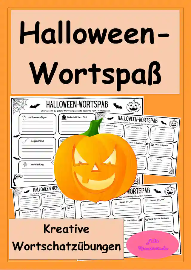 Halloween-Wortspaß für den Deutschunterricht - Wortschatzübungen